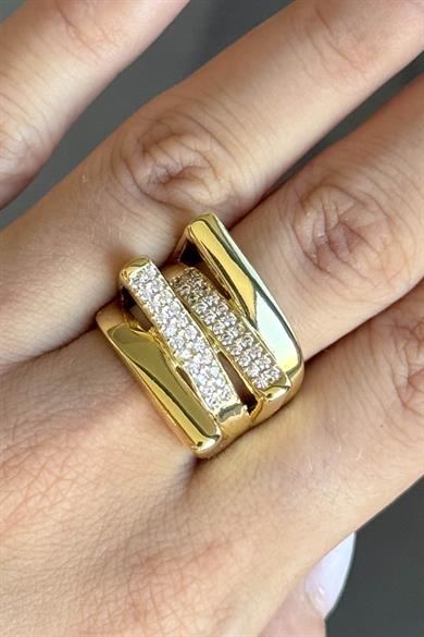 Gümüş Renk  Ayarlanabilir Çelik Yüzük