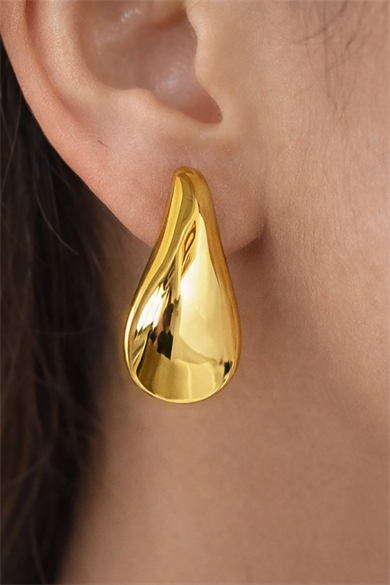 Altın Renk Çelik Küpe (Çift)