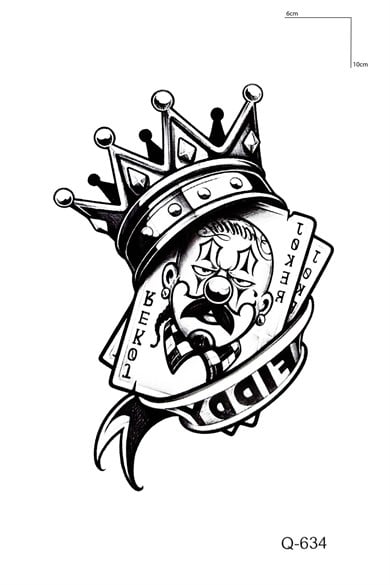 Joker Mini Geçici Dövme Tattoo