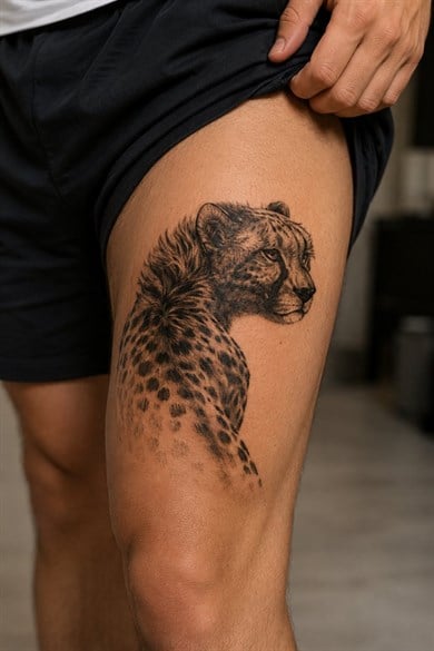 Kaplan Geçici Dövme Tattoo