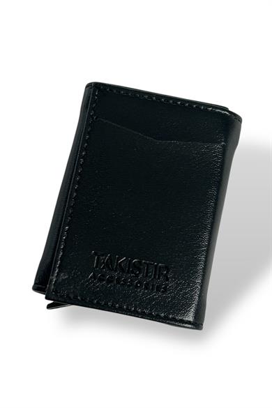 Siyah Renk Otomatik Cüzdan/Kartlık