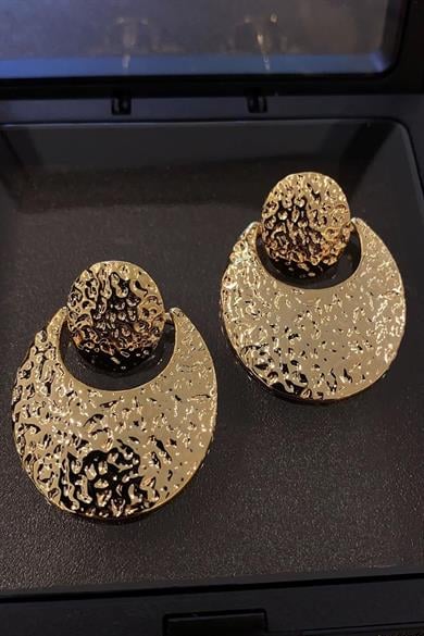 Altın Renk Çelik Küpe (Çift)