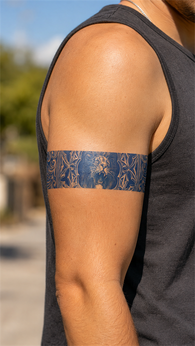 Aslan Şerit Sonradan Kararan Yarı Kalıcı Geçici Dövme Tattoo