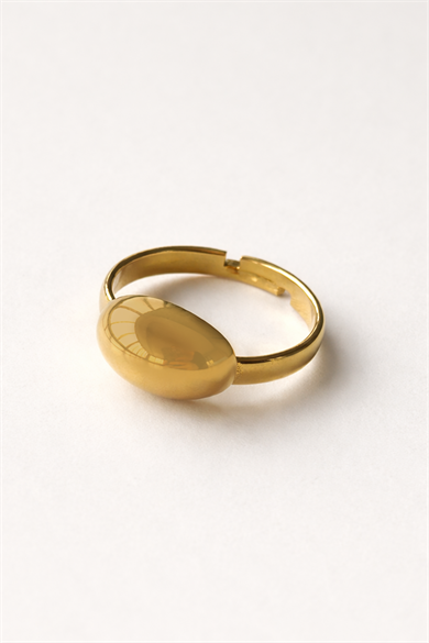 Altın Renk Ayarlanabilir Çelik Yüzük