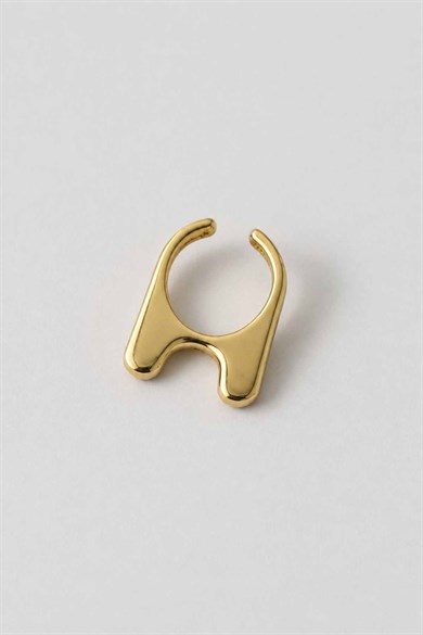 Altın  Renk TX Ear Cuff (Tek)