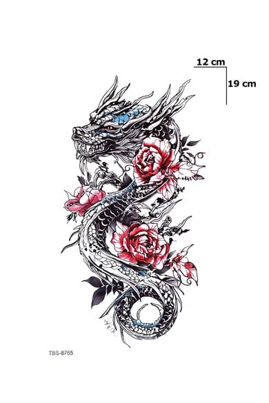Ejderha Geçici Dövme Tattoo