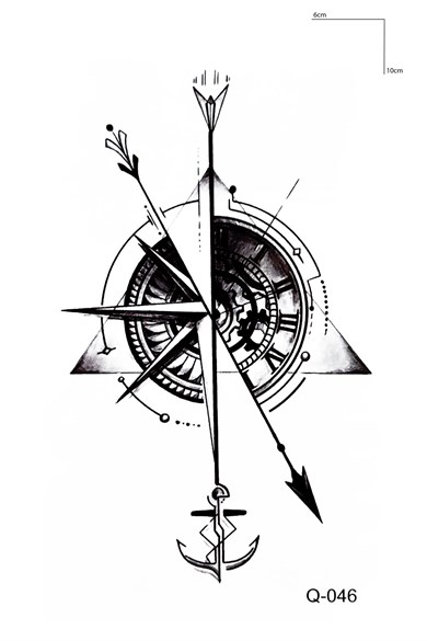 Pusula Mini Geçici Dövme Tattoo