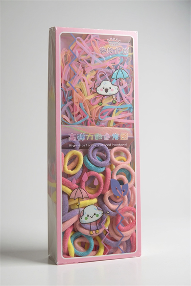 Karışık Renk Çocuk Havlu Toka Ve Saç Lastiği Set