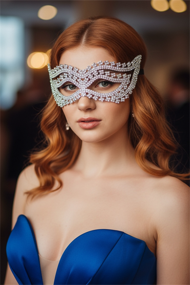 Gümüş Renk Taş Detaylı Parti Aksesuarı