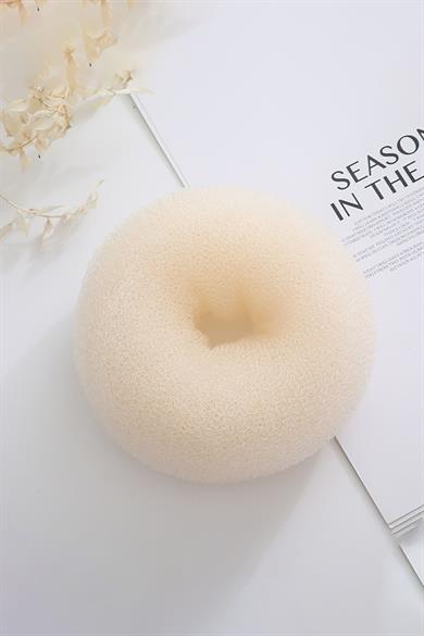 Krem Renk Sünger Topuz Tokası