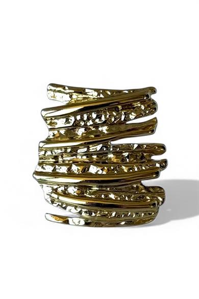 Altın Renk  Ayarlanabilir Çelik Yüzük