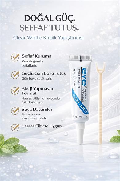 Siyah Renk Profesyonel Kirpik Yapıştırıcısı