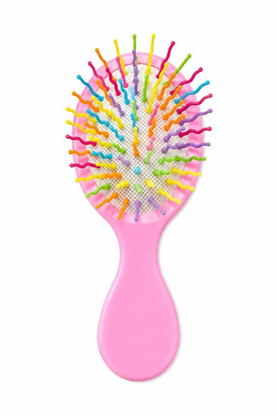 Pembe Renk Unicorn Figürlü Çocuk Saç Tarama Fırçası/Tarak