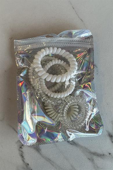 7li Beyaz Renk Helezon Toka