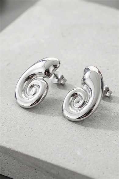 Gümüş Renk Çelik Küpe (Çift)