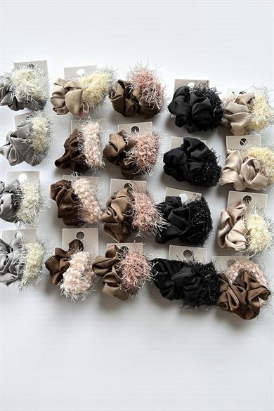 20li Karışık Renk Lastik Toka Set