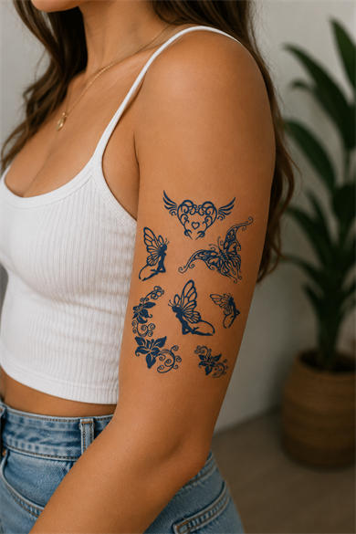 Çoklu Sonradan Kararan Yarı Kalıcı Geçici Dövme Tattoo