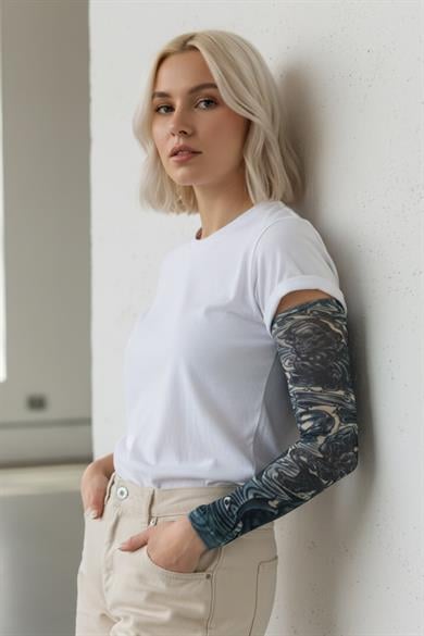 Karışık Renk Karışık Figürlü Giyilebilir Dövme(Çift)