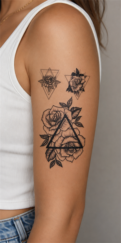 Gül Dövme Geçici Tattoo