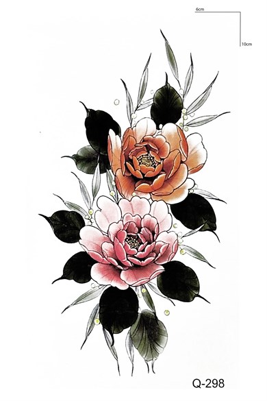 Çiçek Dövme Mini Geçici Dövme Tattoo