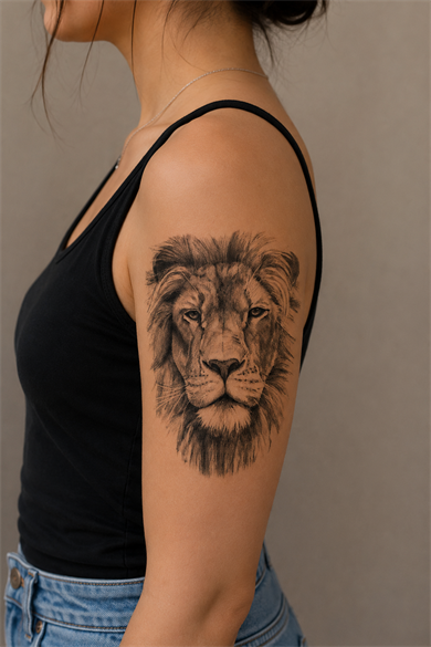 Aslan Geçici Dövme Tattoo