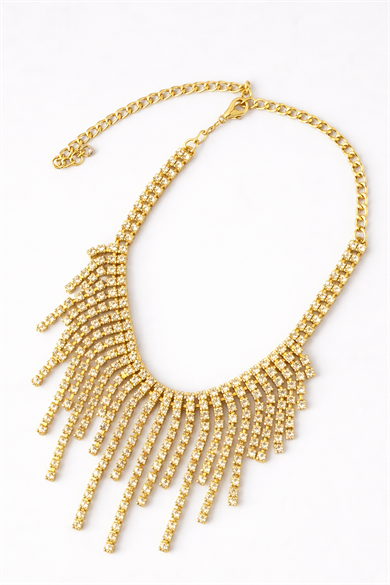 Altın Renk Taş Detaylı Tasarım Halhal