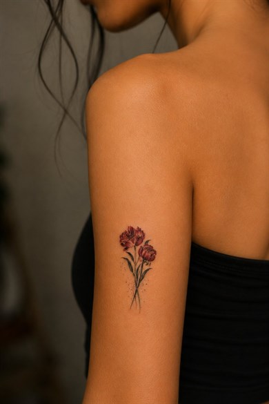 Gül Mini Geçici Dövme Tattoo