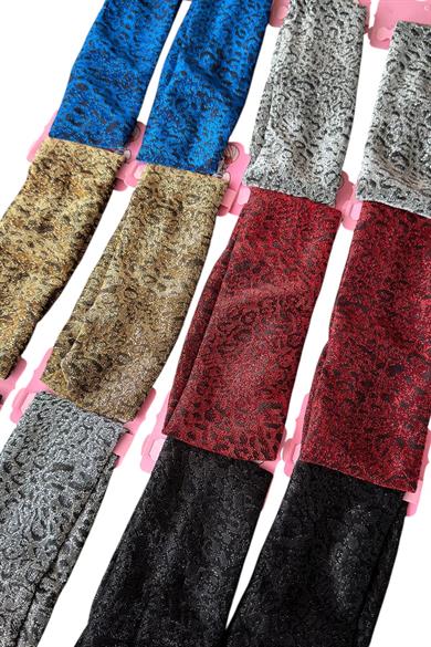 12li Simli Leopar Desenli Saç Bandı
