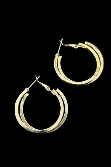 Altın Renk 25MM Halka Küpe (Çift)