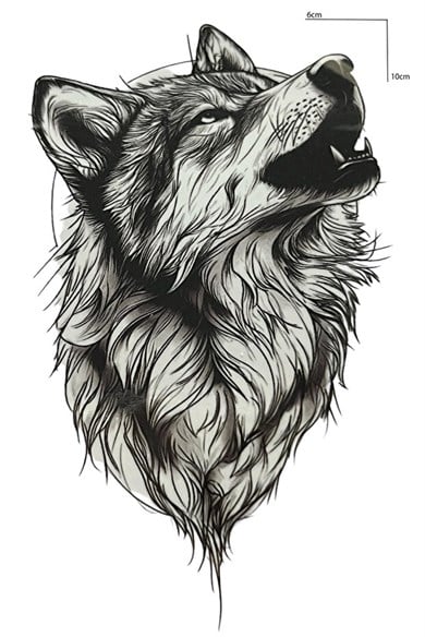 Kurt Mini Geçici Dövme Tattoo