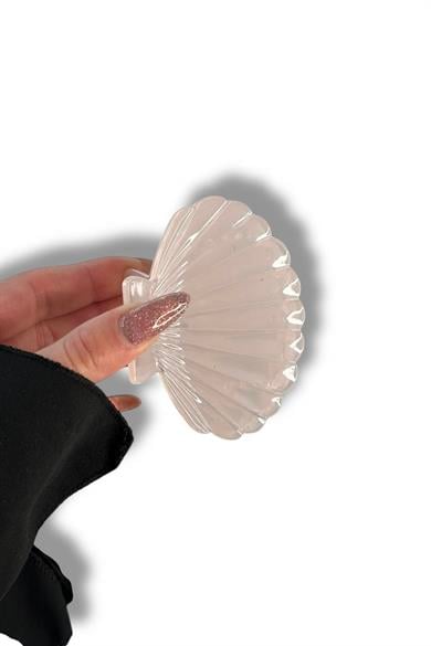 12li Karışık Renk İstiridye Figürlü Mandal Toka Set