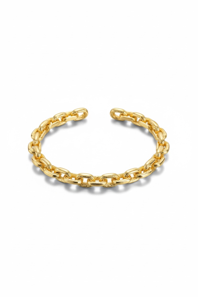 Altın Renk Metal Kelepçe Bileklik