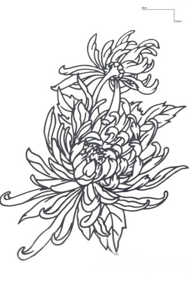 Lotus Çiçeği Figürlü 12 Saat Sonra Kararan Geçici Mini Dövme Tattoo