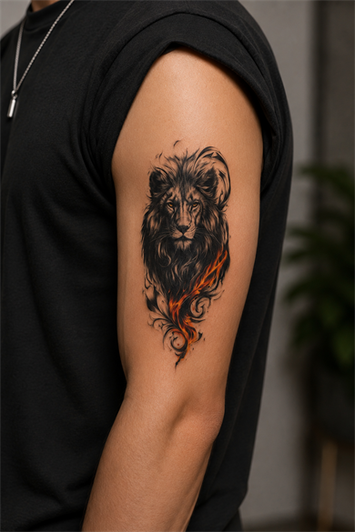 Aslan Dövme Geçici Tattoo