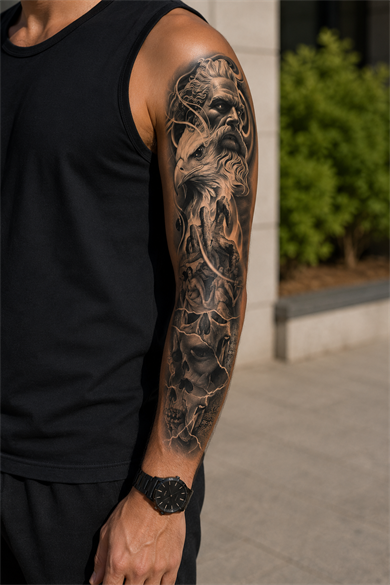 Zeus Kol Geçici Dövme Tattoo