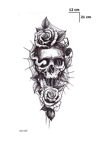 Kurukafa Geçici Dövme Tattoo