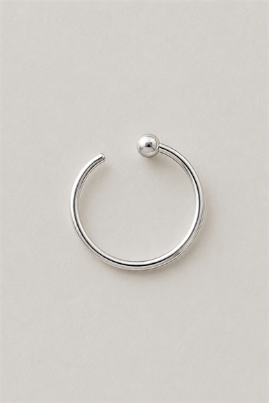 20li Gümüş Renk Halka Piercing Set