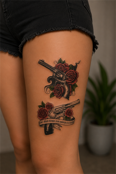 Tabanca Dövme Geçici Tattoo
