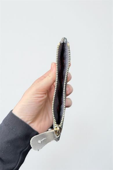 Antrasit Renk Deri Kadın Cüzdan/ Kartlık