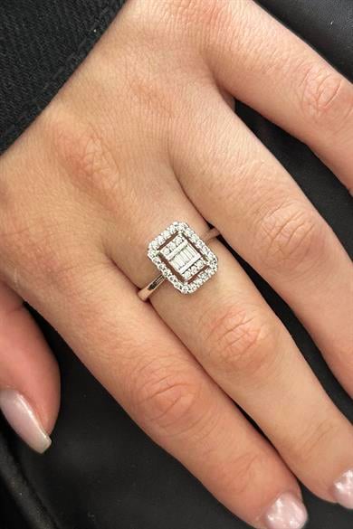 Gümüş Renk Ayarlanabilir Baget Yüzük