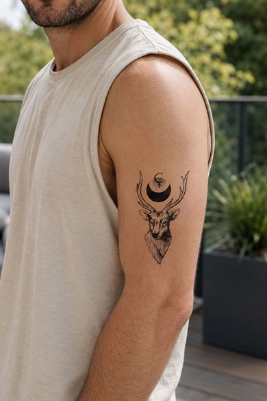 Geyik Geçici Dövme Tattoo