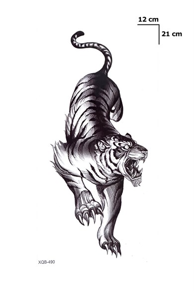 Kaplan Dövme Geçici Tattoo