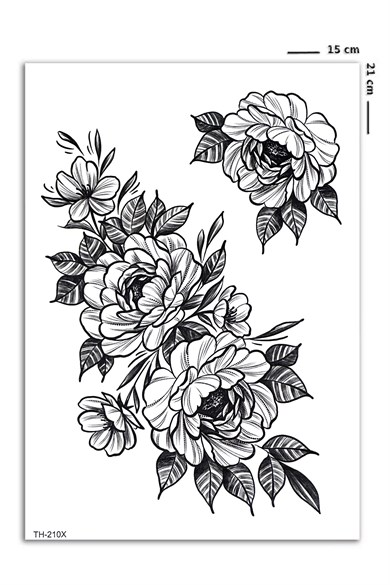 Çiçek Geçici Dövme Tattoo