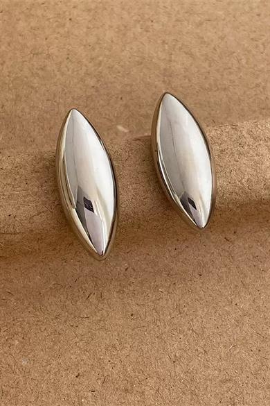 Gümüş Renk Çelik Küpe (Çift)