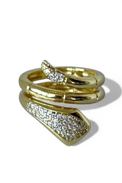 Altın Renk  Ayarlanabilir Çelik Yüzük