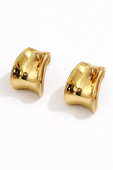 Altın Renk Çelik Küpe (Çift)