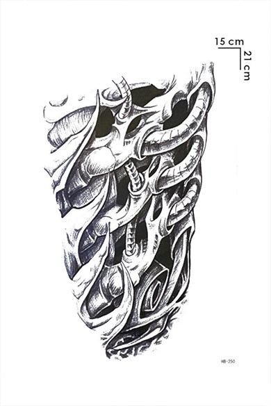Makina Dövme Büyük Geçici Tattoo