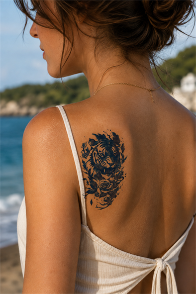 Aslan Sonradan Kararan Yarı Kalıcı Geçici Dövme Tattoo