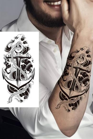 Geçici Çapa Figürlü Dövme Tattoo