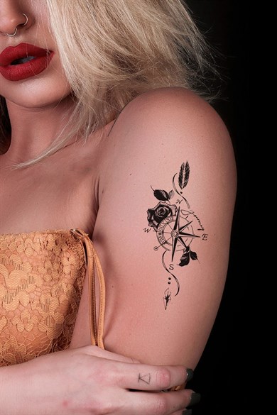 Pusula Mini Geçici Dövme Tattoo